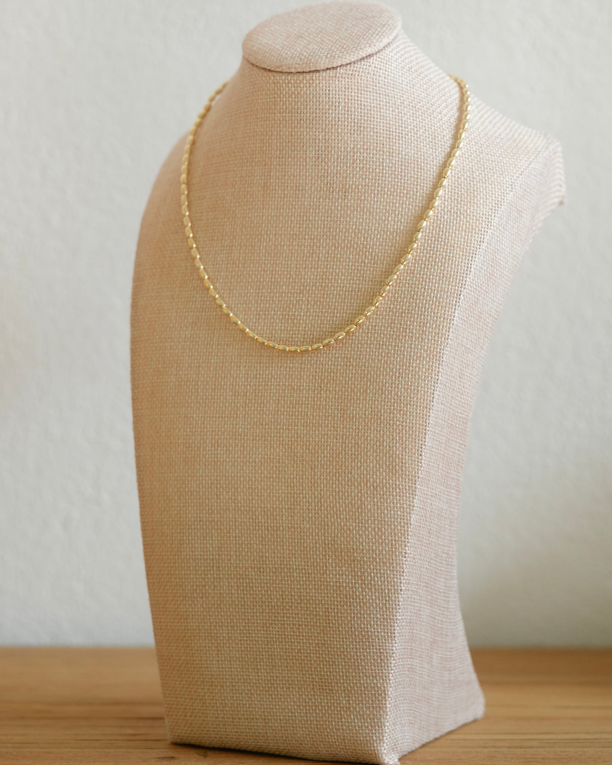Gold Rice Necklace