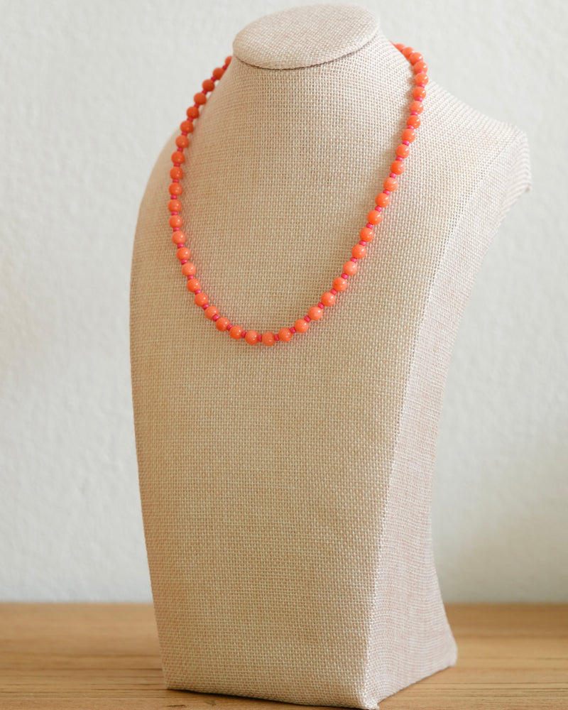 Orange Coral Necklace