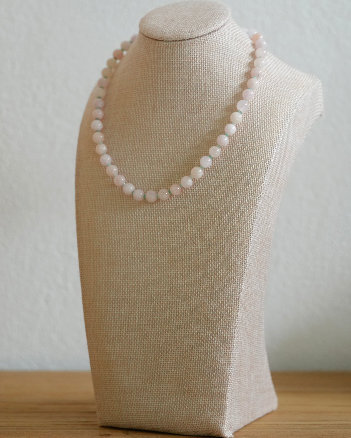 Morganite and Emerald Necklace